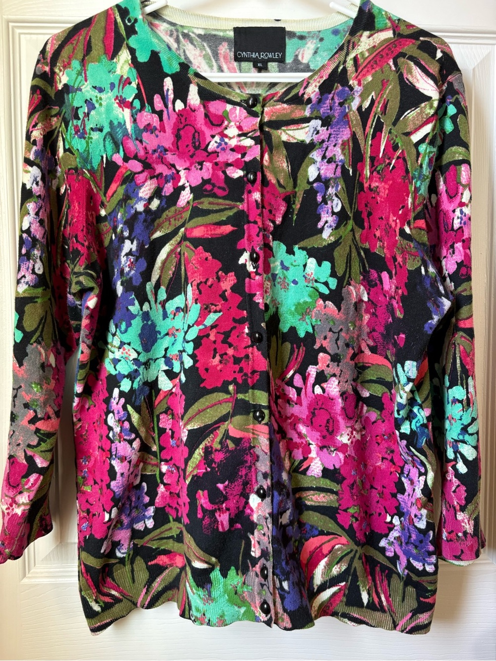 Cynthia Rowley Floral Print Cardigan